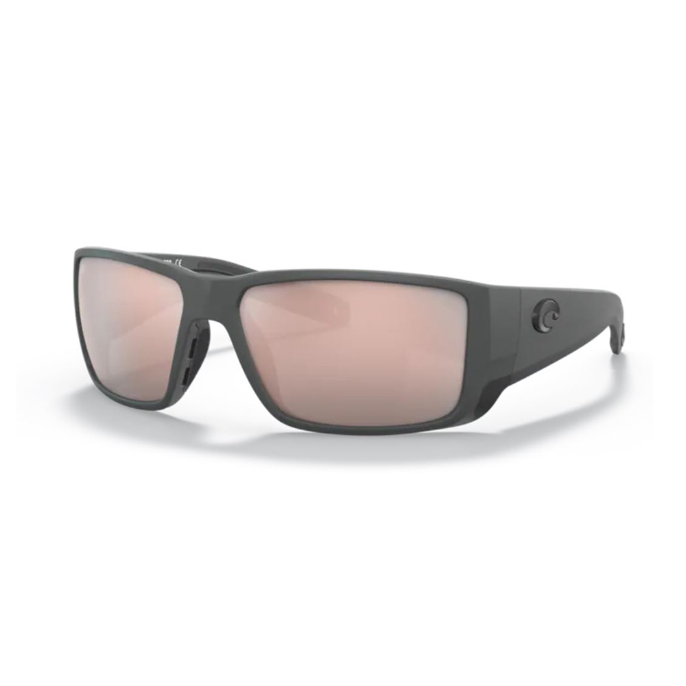 Costa Blackfin PRO Sunglasses Polarized in Matte Grey with Copper Silver Mirror 580G